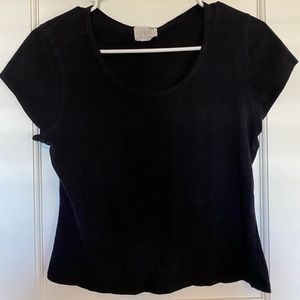 Women’s Black Basic Crop Top